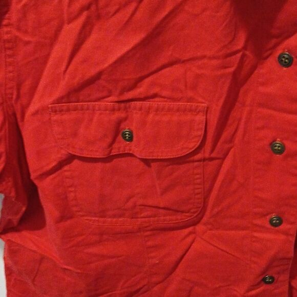 Ladies St John's Bay Short Sleeve Red Shirt - Picture 3 of 5